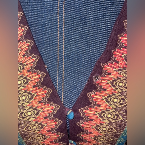 Free People Bohemian Blouse Size Medium - Picture 6 of 6